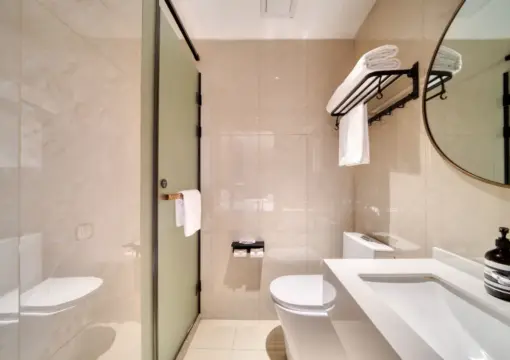 Delight Audio-Visual Doppelzimmer [HD 100″ Bildschirm + Intelligenter Haartrockner mit Temperaturregelung]