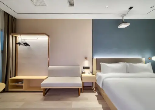 Delight Cinema Deluxe Doppelzimmer [HD 100″ Bildschirm + Haartrockner mit intelligenter Temperaturregelung]