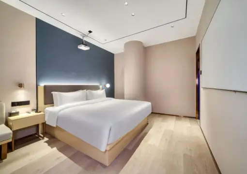 Delight Cinema Deluxe Doppelzimmer [HD 100″ Bildschirm + Haartrockner mit intelligenter Temperaturregelung]