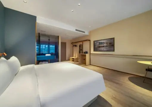 Yueya Doppelzimmer [Komfortbettwäsche + Intelligenter Haartrockner mit Temperaturregelung + Latex-Memory-Kissen]
